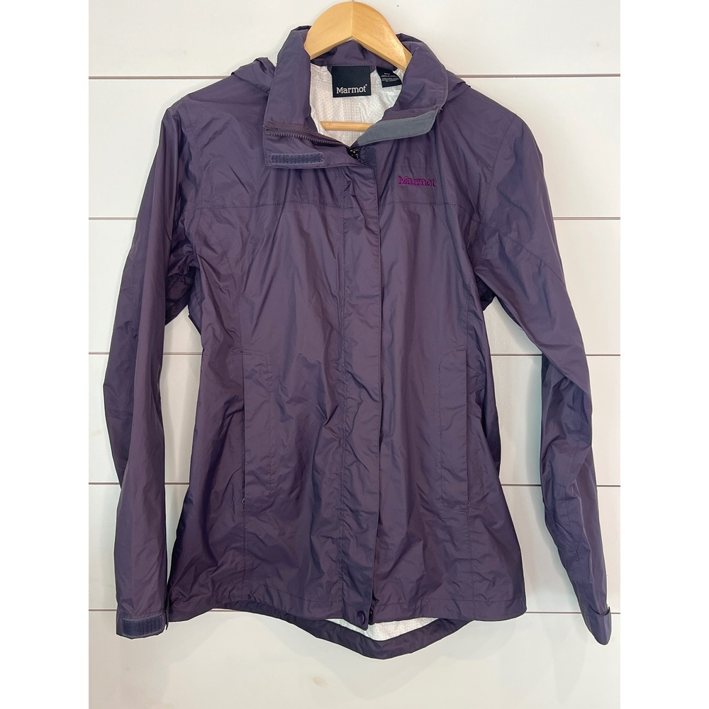 Marmot Womens PreCip Rain Jacket Purple Waterproof Hooded gorpcore Medium